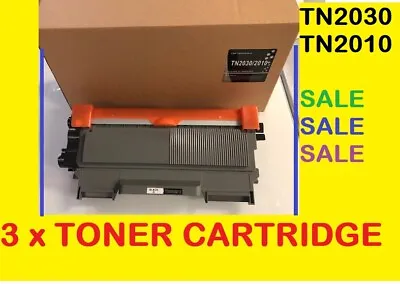 3 X Toner Cartridge Non-OEM For Brother TN2030 / TN2010 Black • $42