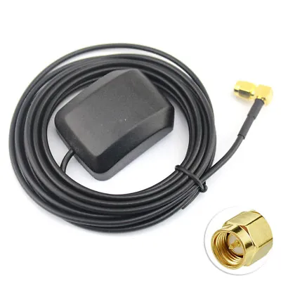 Vehicle Sat Nav GPS Antenna Aerial Cable Lead SMA Male Connector For Car Radio • £5.50