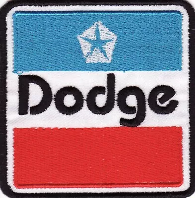 Dodge 2 3/4  Square Embroidered Iron On Car Patch *New* #014 • $3.49