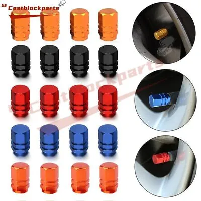 4PCS Alloy Tire Valve Air Dust Cover Stem Schrader Caps Wheel Car Truck SUV Bike • $5.37