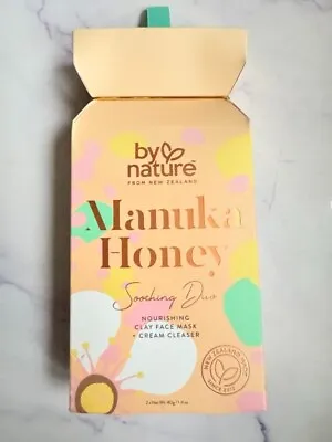 By Nature New Zealand Manuka Honey Soothing Duo Clay Face Mask + Cleanser RRP£20 • £10