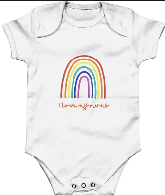 Baby Shower Gift For Gay Mums.  Two Mummy Baby Gift Size NEWBORN • £14.99