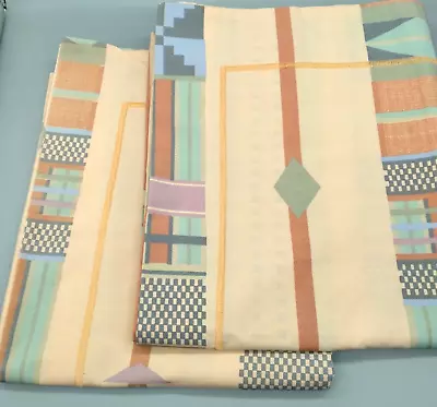 Vintage Cannon Set 2 King Size Pastel Southwest Flanged Pillowcases • $25