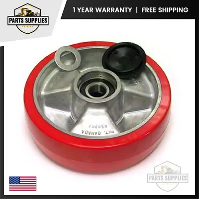 Pallet Jack Steer Wheel Assy Mighty Lift ML55 ML55L ML55-II Ultra-Poly Aluminum • £70.06