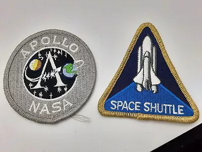 2 X Iron On Patches.Space Shuttle And NASA . 2 X Patches. Embroidered . • £4.99