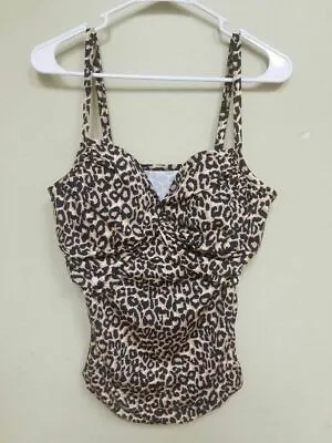 Merona Women's Underwire Tankini Top Animal Print CHECK FOR SIZE • $18.99