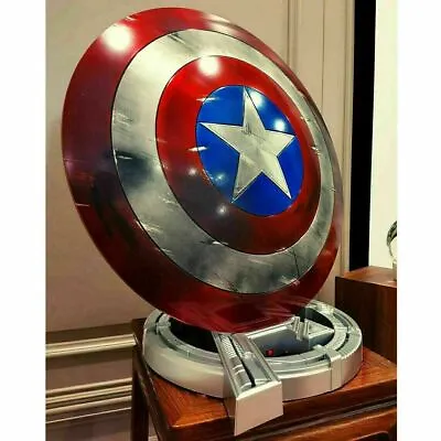 Marvel Captain America Steel22   Shield Metal Props Replica Cosplay Avengers New • £120.19