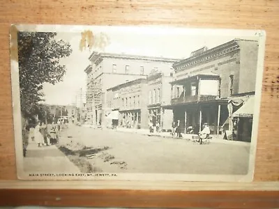 Mt Jewett Pa Penn Pennsylvania  Main Street Early Postcard  • $12.99