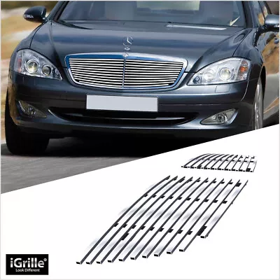 Fits 2007-2011 Mercedes-Benz S550/S600 Main Upper Stainless Chrome Billet Grille • $66.99