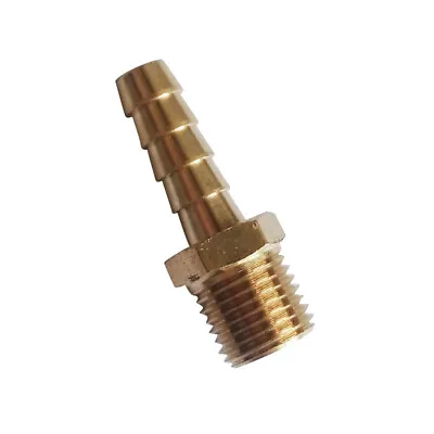 3pcs Brass Hose Barb Fitting Adapter 5/16  Barbed X 1/4 NPT Pipe Male • $8.99