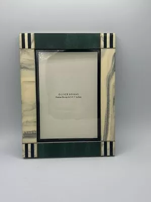 Oliver Bonas Alba Photo Frame Green Fits 5x7” New • $22