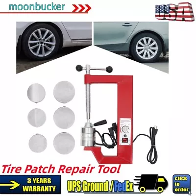 Tire Patch Repair Tool Kit Spot Hot Vulcanizing Machine 110V With 6 Molds New • $64.60