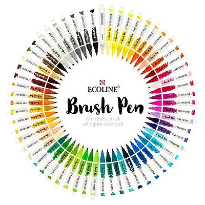 £3 • Buy Royal Talens Ecoline Liquid Watercolour Brush Pens - Singles Sold Individually
