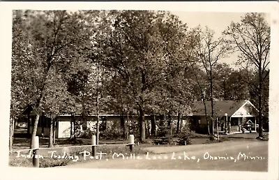 Onamia Minnesota Indian Trading Post Mille Lacs Lake Gasoline Postcard W3 • $16.95