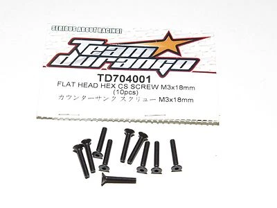 $0.99 • Buy Team Durango DEX210V3 TD704001 Flat Head Hex CS Screw 3x18mm (10) 