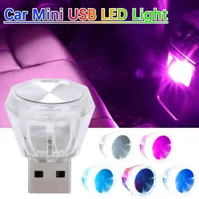 Mini LED USB Car Interior Light Neon Atmosphere Ambient Lamp Accessories • $1.09
