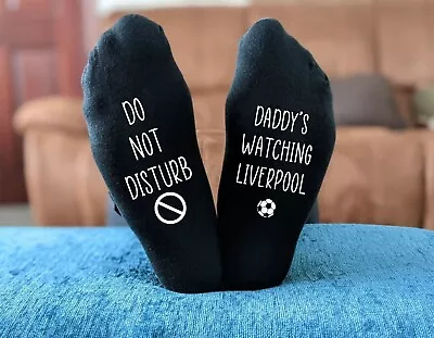 £8.99 • Buy Daddy's Do Not Disturb Liverpool Sole Socks Printed Birthday Novelty Mens GIFT