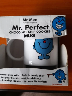 £2.50 • Buy Fab Mr Men Mr Perfect Mug With Biscuit Storage Compartment! Boxed 