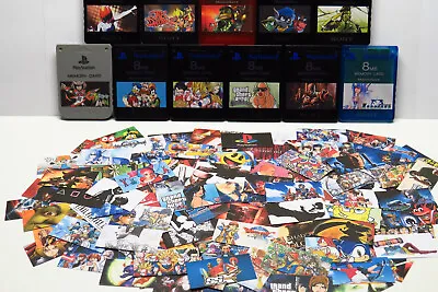 Custom PlayStation 2 (PS2) Memory Card Stickers - Catalog #2 - You Pick! • $5.14