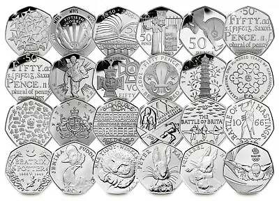 £2.49 • Buy Rare 50p. Valuable Commemorative Coins, 50 Pence, Paddington, King Charles  🔥