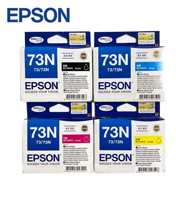 For EPSON 73N Ink Set  T105170 T105270 T105370 T105470 For  Tx100 Tx102 Cx3900  • $99.99