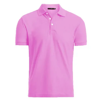 $10.99 • Buy Men's Causal Cotton Polo Plain T Shirt Jersey Short Sleeve Sport Causal Golf