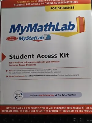 MyMathLab: Student Access Kit (2006 Paperback 3rd Edition) • $32