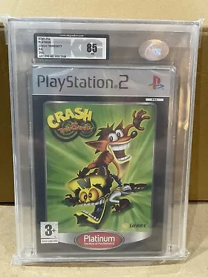 Playsation 2 PS2 Crash TwinSanity UKG/VGA/WATA Graded 85 NM 2005 New Sealed • £119.95