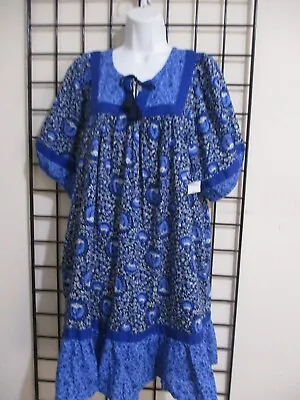  New  Old Navy /org $49.99 🌸 Size Large==blue Floral Print / Pop Over  Dress • $16.50