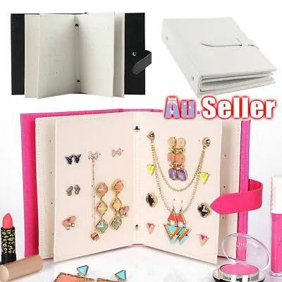 Storage Book Earring Necklace Creative Gift Holder Organizer Case Jewelry Box • $15.79