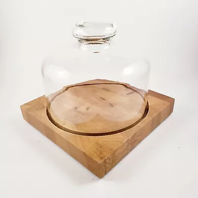 $17.99 • Buy New Rare Vintage Prodyne Hardwood Crystal Gourmet Cheese Keeper Saver Endgrain 