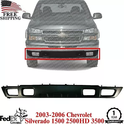 Front Bumper Lower Valance Textured Black For 2003-06 Silverado 1500 2500HD 3500 • $130.20