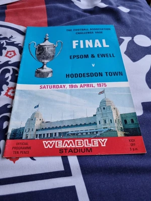 £1.99 • Buy FA VASE FINAL 1975 Hoddesdon Town V Epsom - 1st Ever Vase Final!