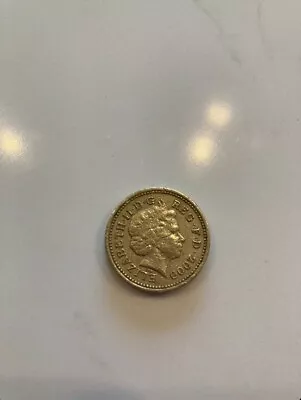 Rare 2000 1 Pound Coin With Misprint • $60