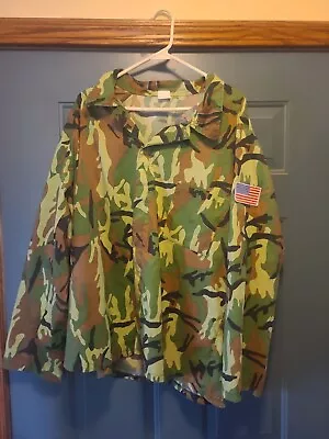 Vintage Single Stitch Camo Light Weight Jacket (One Size Fits Up To 6ft/200lbs) • $39.99