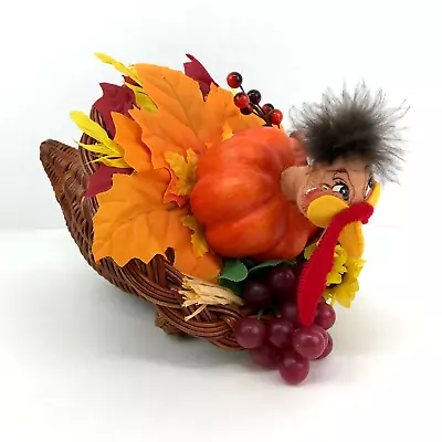 Annalee Doll 2010 Turkey Cornucopia 351110 Grapes Leaves Harvest Thanksgiving 6  • $19.96