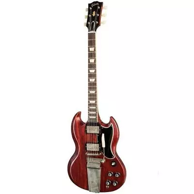 Gibson 1964 SG Standard Reissue W/ Maestro Vibrola Cheery Red Inc Hard Case • $8197.95