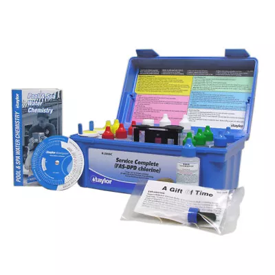 $135.66 • Buy Taylor K-2006C Service Complete FAS-DPD Chlorine/Brom Pool Test Kit High Range