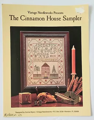 Vintage Needleworks The Cinnamon House Sampler Counted Cross Stitch Pattern- New • $14.95