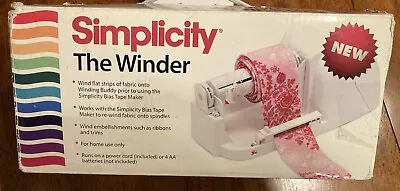 $84 • Buy SIMPLICITY  THE WINDER  Companion Piece To BIAS TAPE MAKER  (not Included)