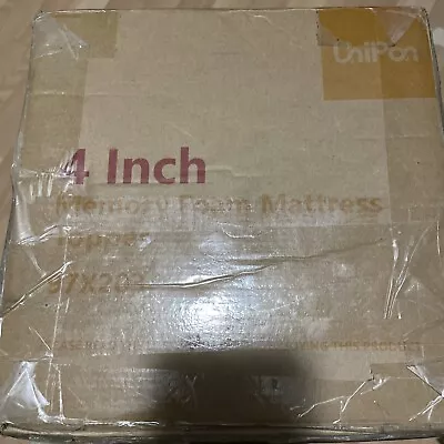 Unipon 4” Gel Infused Memory Foam Mattress Topper TWIN-XL 97x203cm NEW • $39.99