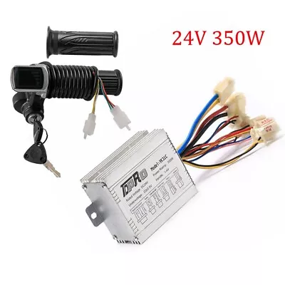 24V 350W Brush Controller + LCD Throttle Grips For Electric Bicycle Go Kart Cart • $42.15