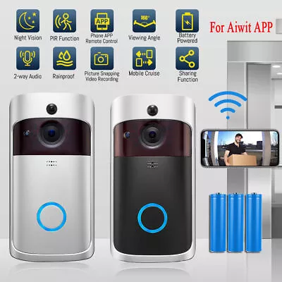 Smart Wireless WiFi Ring Doorbell Phone Door Ring Intercom Security Camera Bell • $29.99