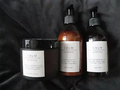 £17.50 • Buy M&S CALM Apothecary 3 Piece Hand Wash, Hand Lotion And Candle Gift Set (unused)