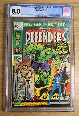 Marvel Feature #1 (Marvel 1971) 1st Appearance Of The Defenders CGC 8.0 • $249.99