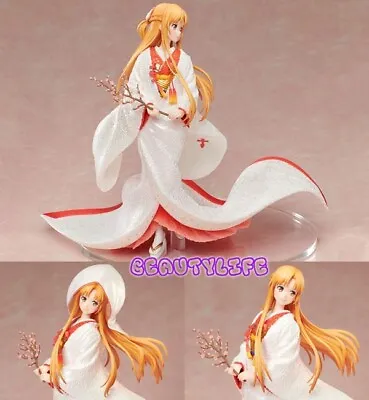 $0.99 • Buy ATU493 Japanese Anime SWORD ART ONLINE SAO Asuna 1/7 Figure Statue Shiromuku Ver