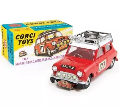 Corgi Model Club 339 1967 Monte Carlo Winner BMC Mini Cooper S • $41.06