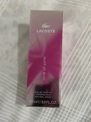 V Rare Discontinued Lacoste Love Of Pink EDT 90ml Brand New In  Packaging  • £8.50