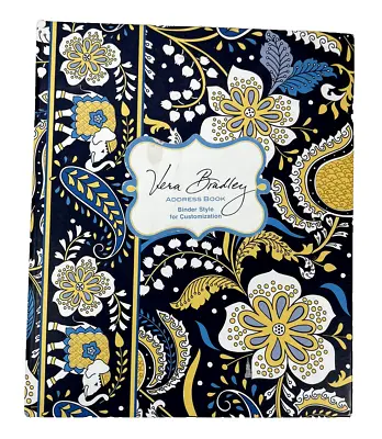 Vera Bradley Address Book Binder Style Ellie Blue 11616 (6x8 ) Paisley • $29.97