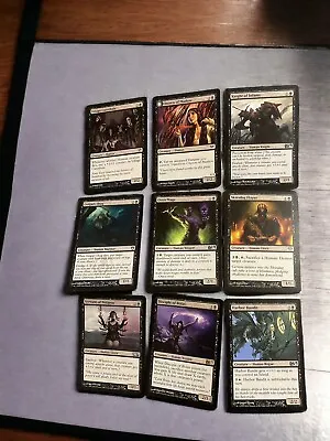 Mtg Magic The Gathering Game Card Lot #6 Creatures Humans Cards 2011 2012 Black • $20